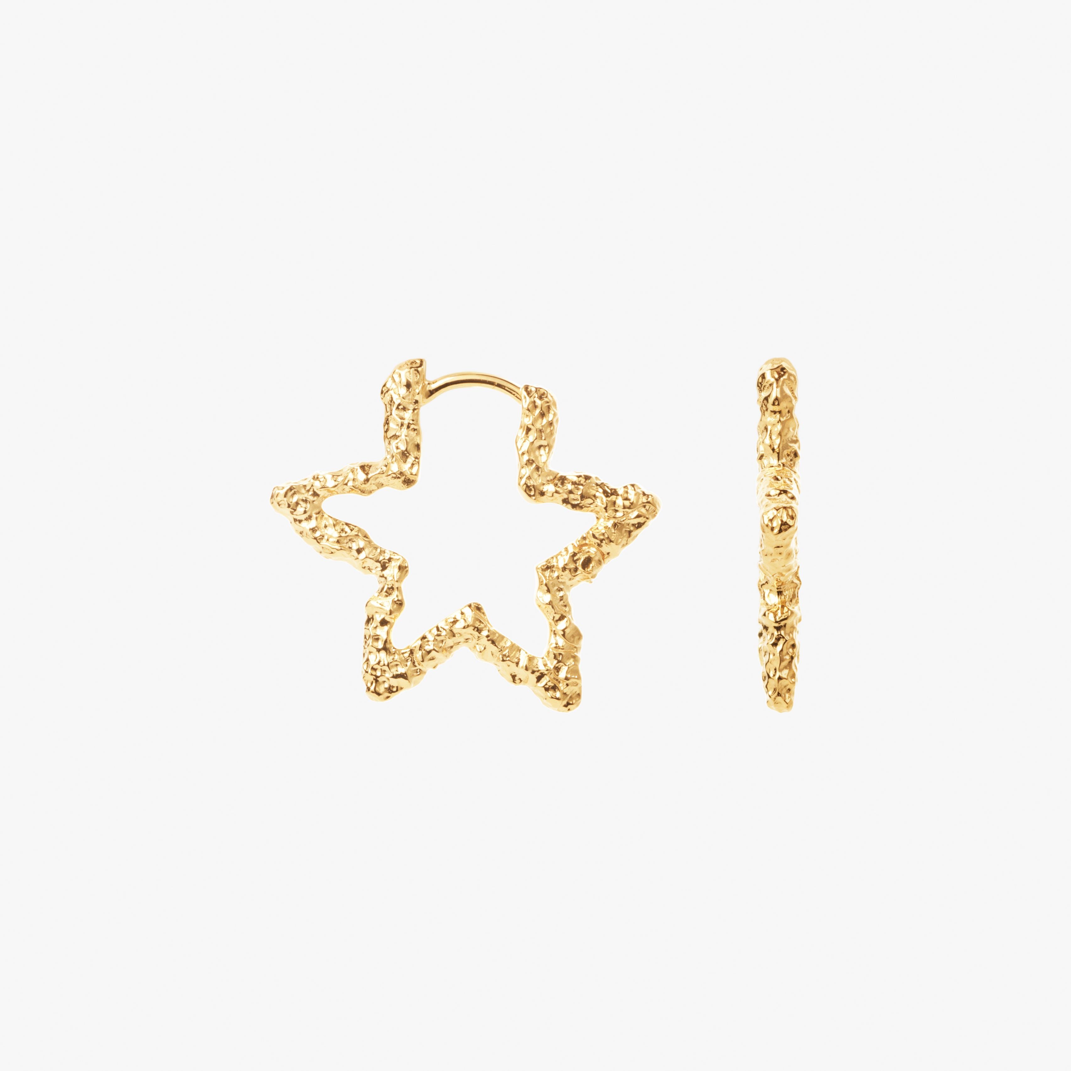 Star Sparkly Hoops