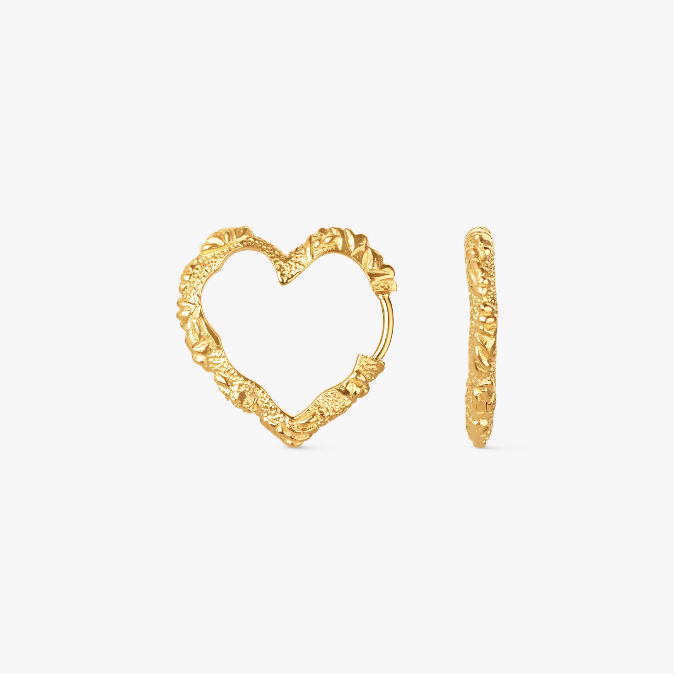 Mellem Heart Crush Hoops | Camille Brinch Jewellery