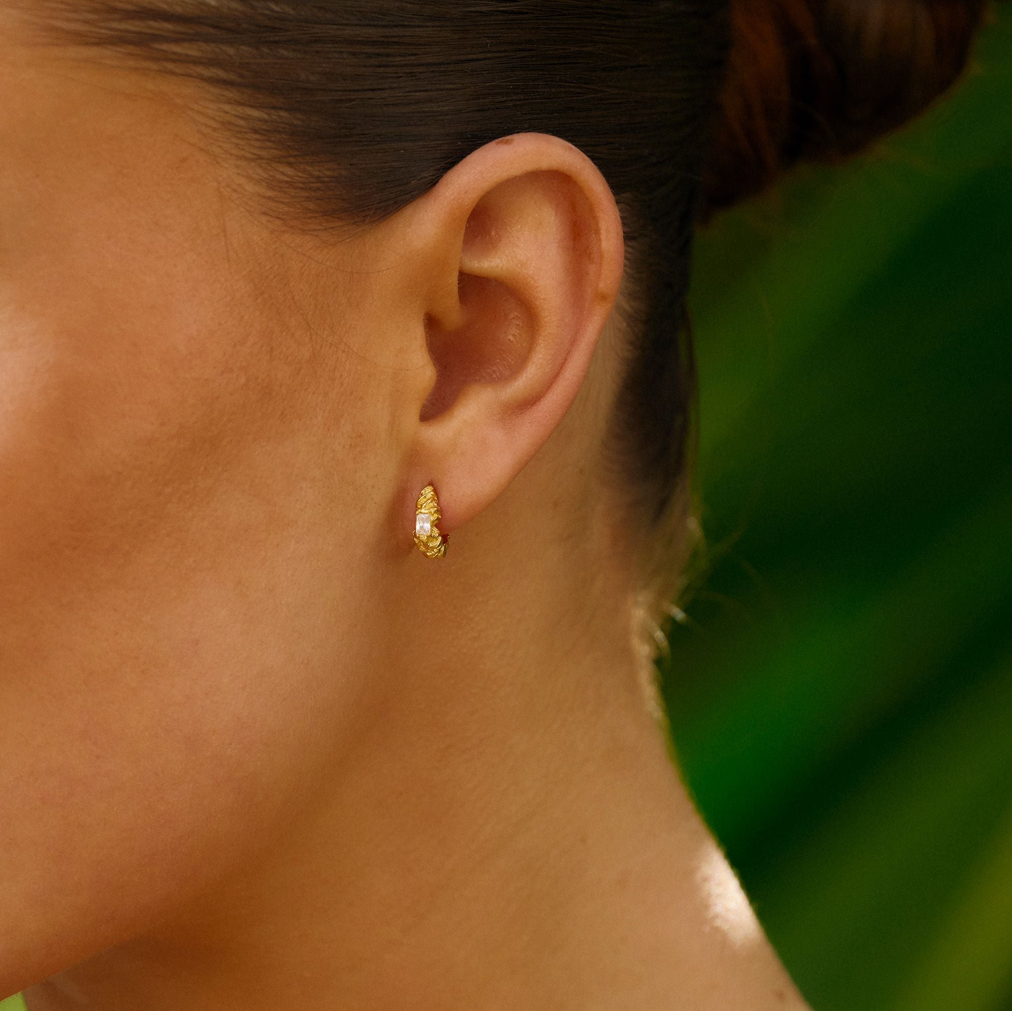 Lille Flare Zebra Hoops