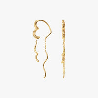 Wavy Sparkly Heart Earlines
