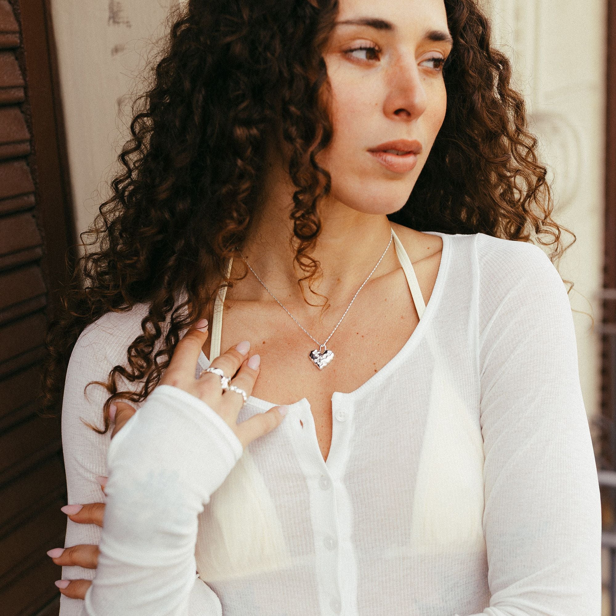 Store Heart Contrast Charm