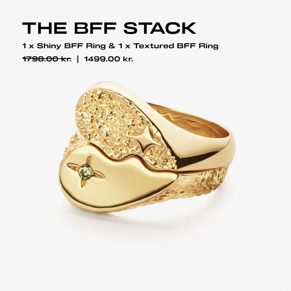 Textured BFF Sparkly Ring