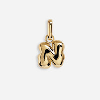 Letter Puffer Charm - N