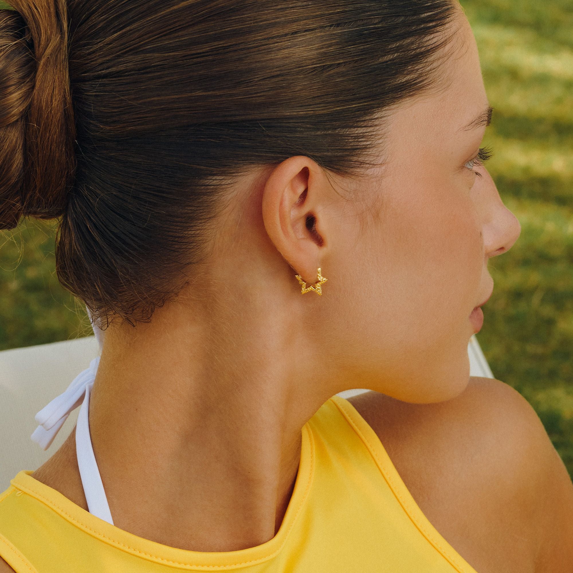 GIFT | Mini Star Sparkly Hoops