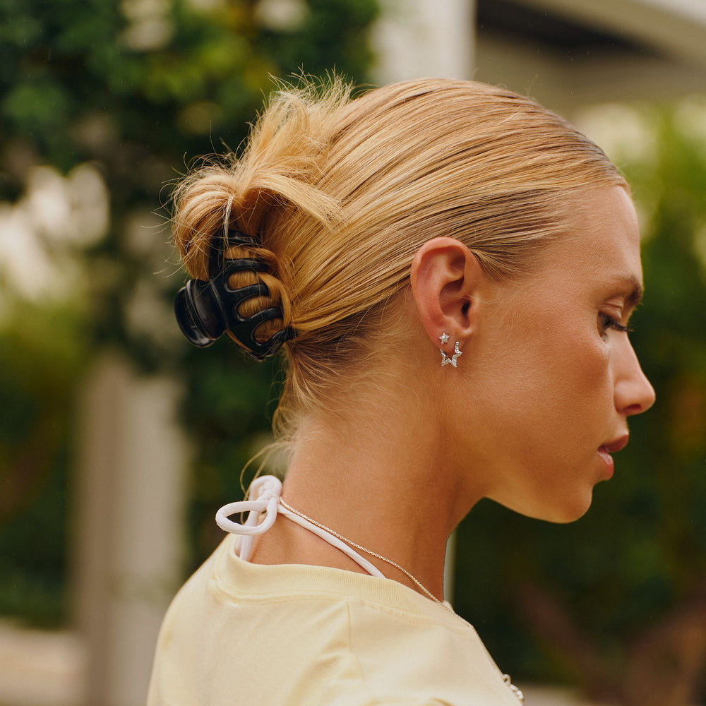 Mini Star Sparkly Hoops