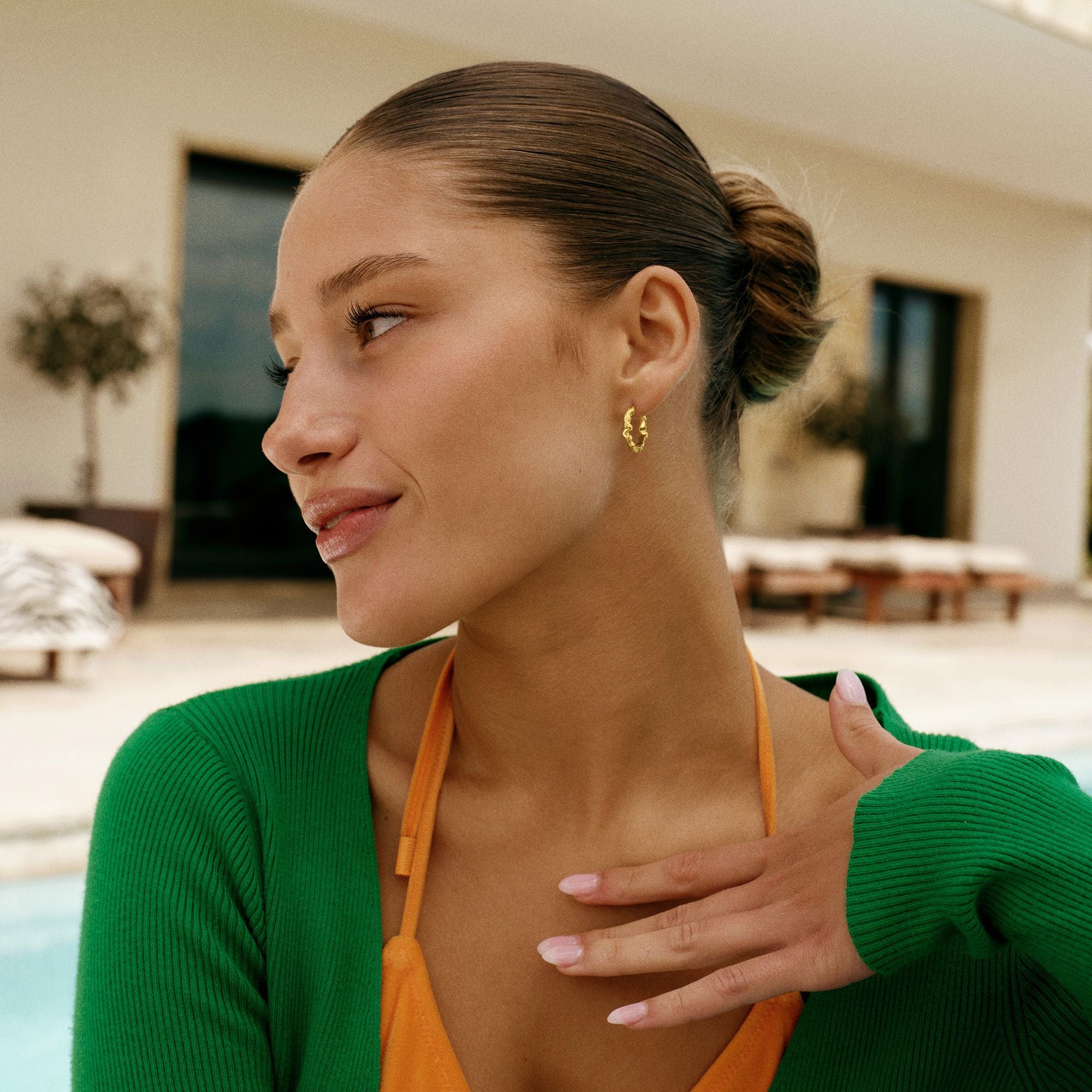 Lille Shiny Sparkly Hoops