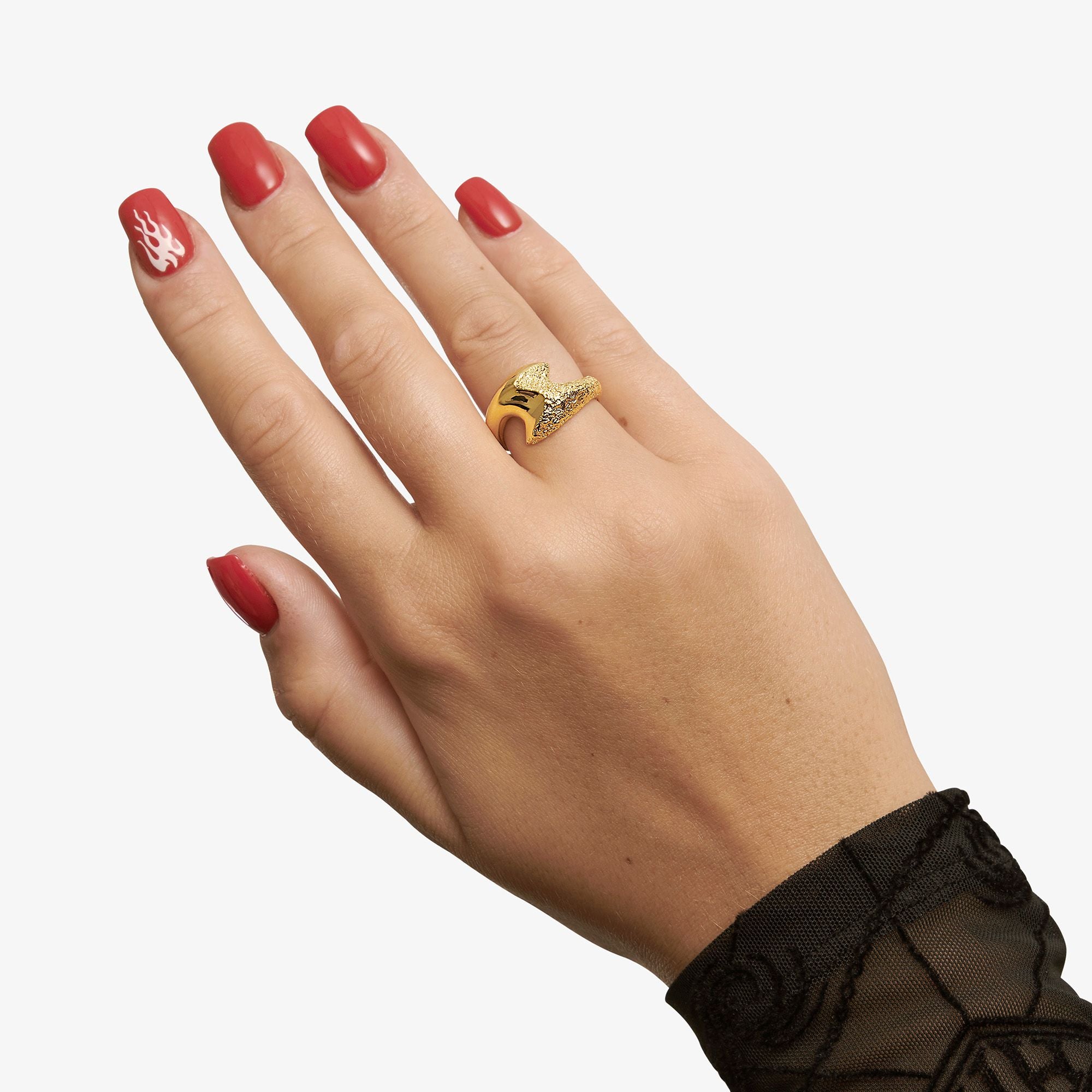 Flashing Flames Ring