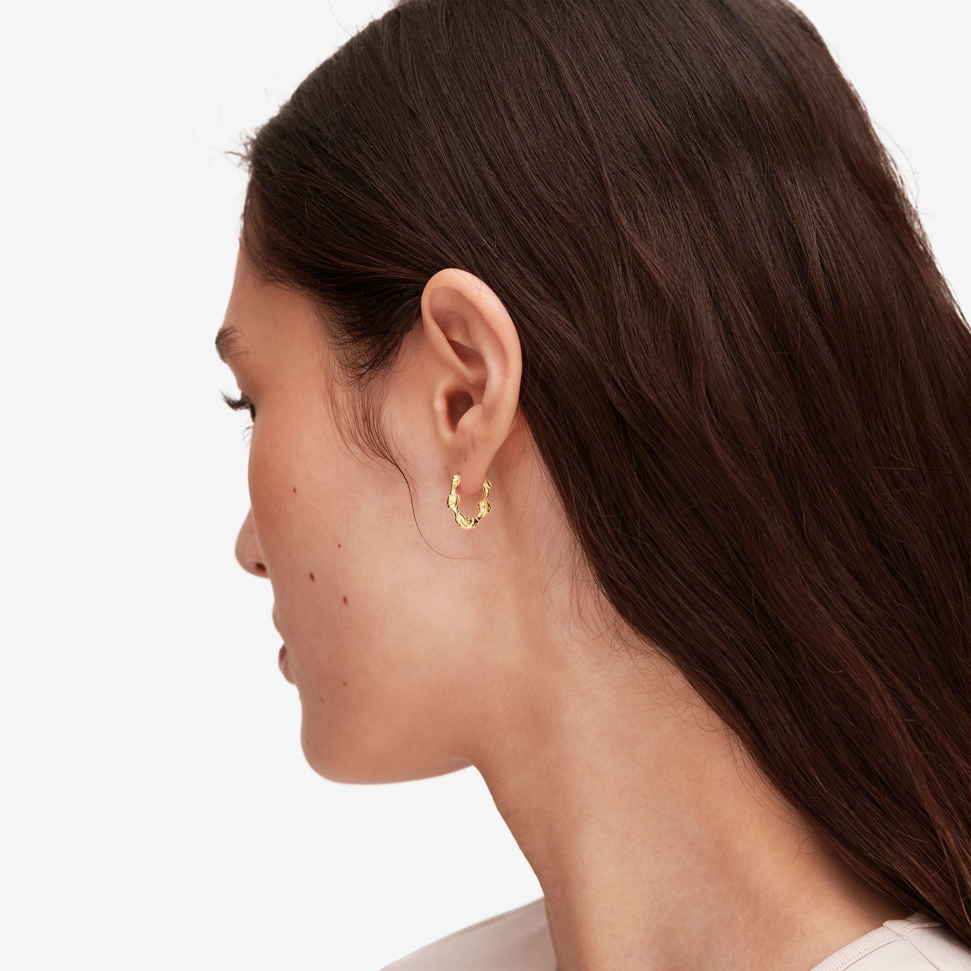 Lille Bubbly Flow Øreringe