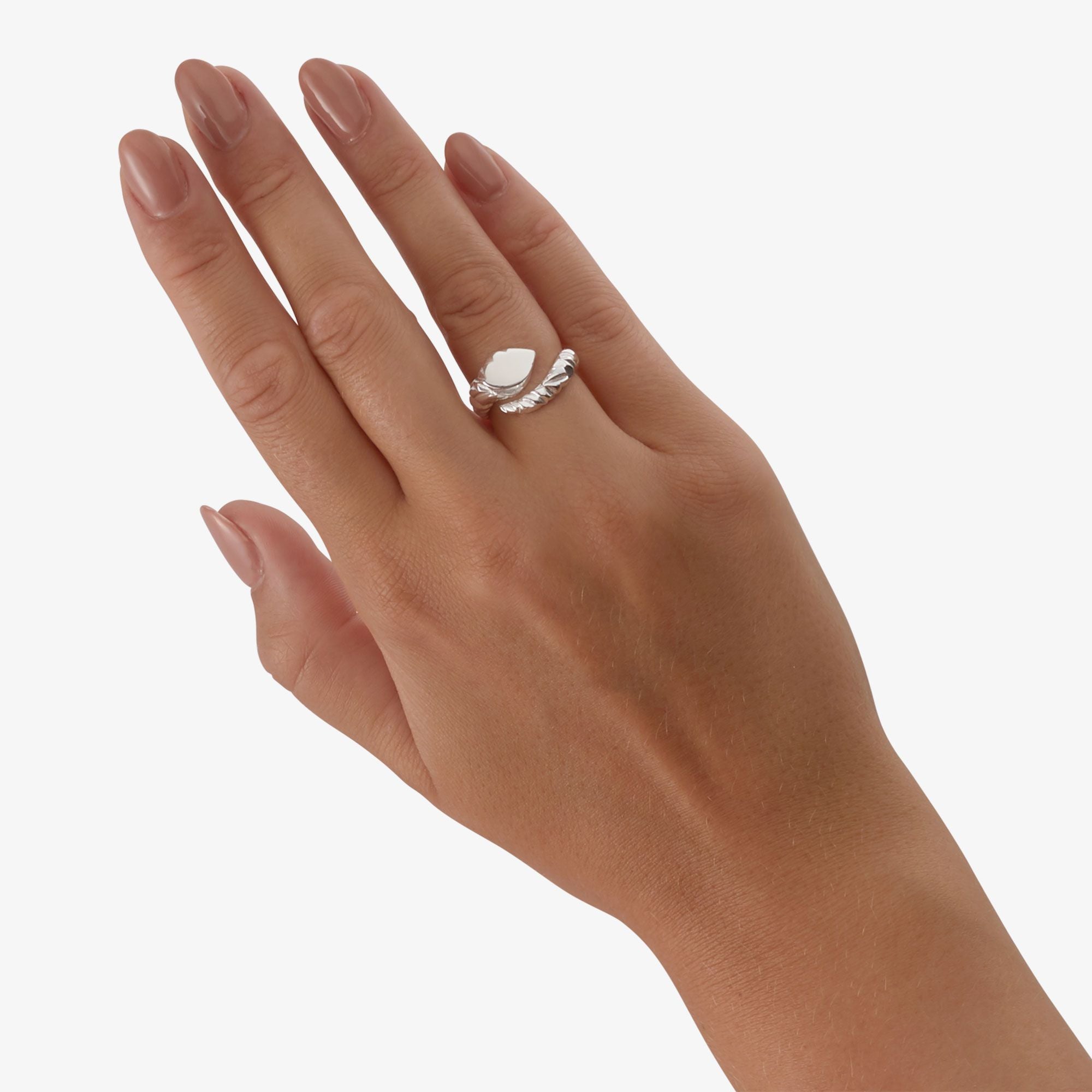 Store Twisted Silicium Ring